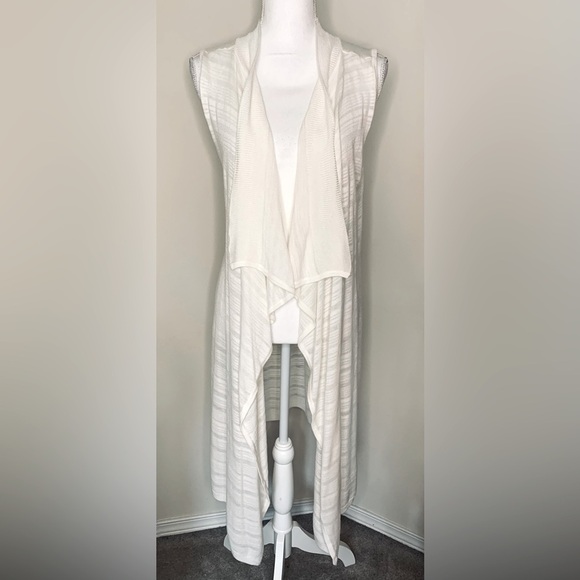 New York & Company Boho Waterfall Sweater Kimono Duster Women Medium - Picture 1 of 6